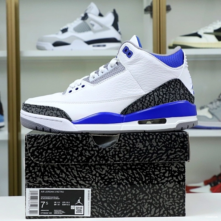 AIR JORDAN 3 BLUE' 'RACER (CT8532-145) RETRO 0312